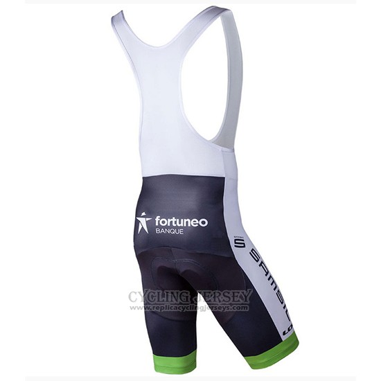 2018 Cycling Jersey Fortuneo Samsic White Short Sleeve and Bib Short